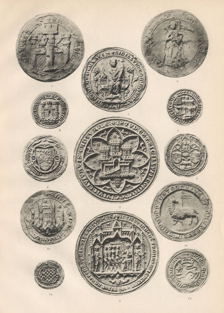 TOWN SEALS. York Beverley Bristol Chester Berwick Norwich Preston Holt 1907